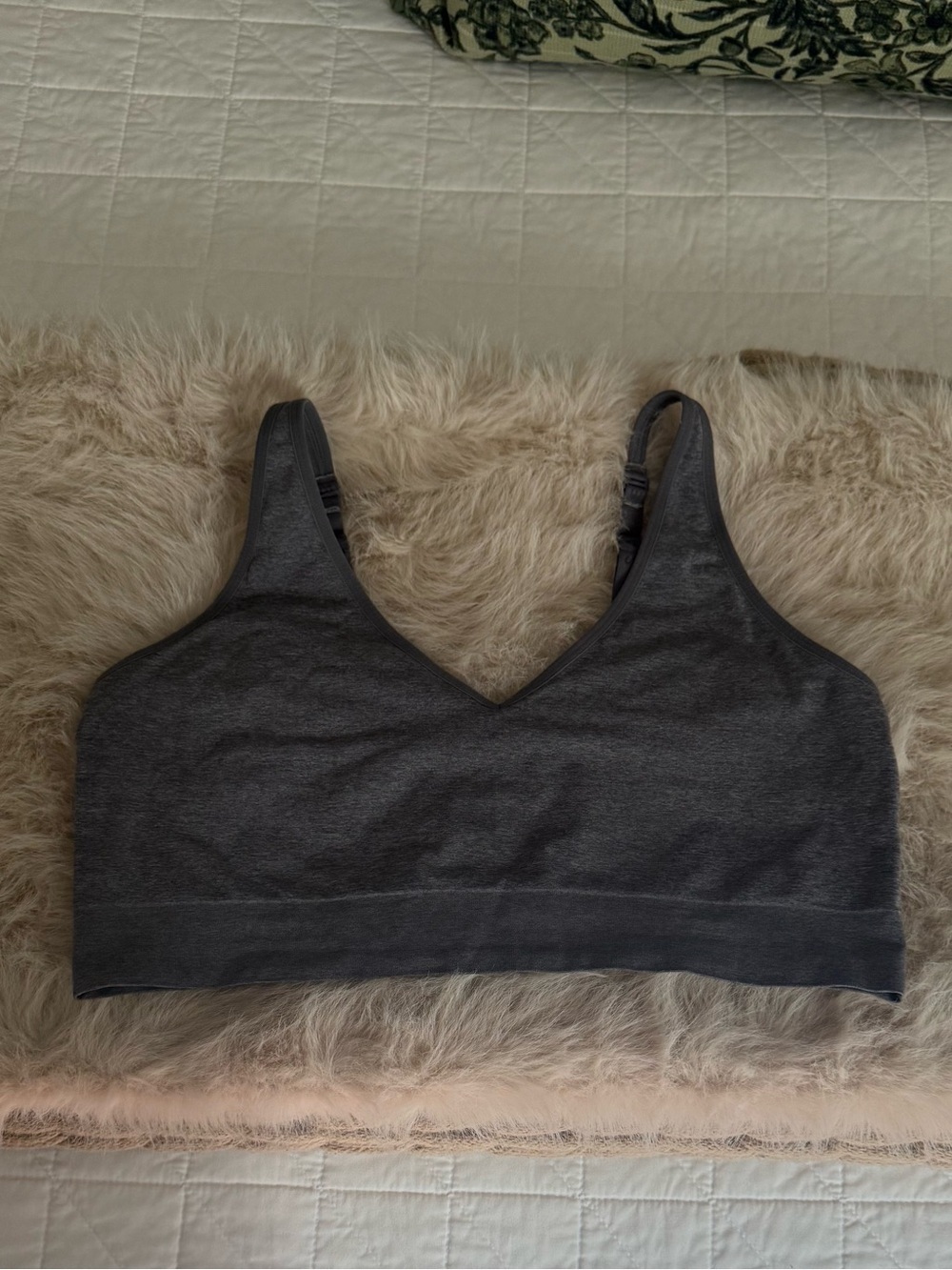 Savage X Fenty Seamless Bralette | Gray Heather | Size 2X